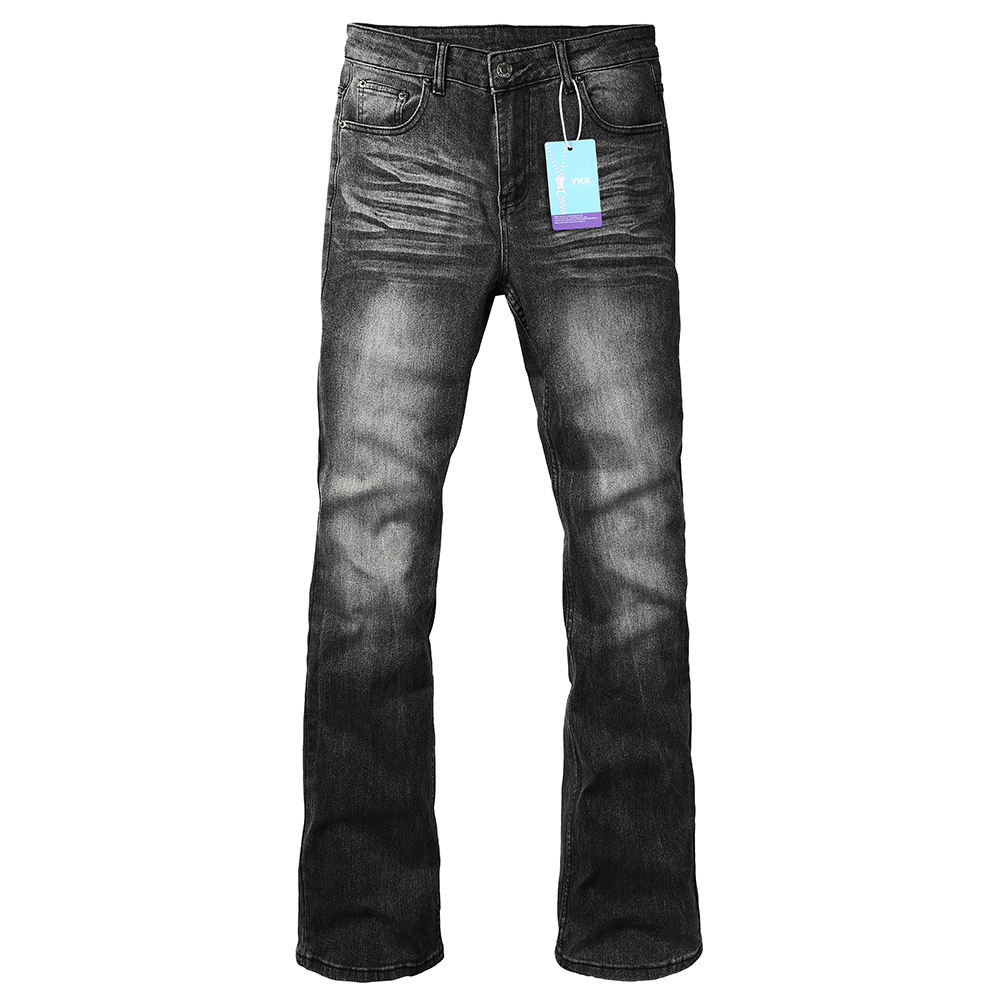 Men Shoes Jeans - Men's Boot Cut Denim Jeans Gray