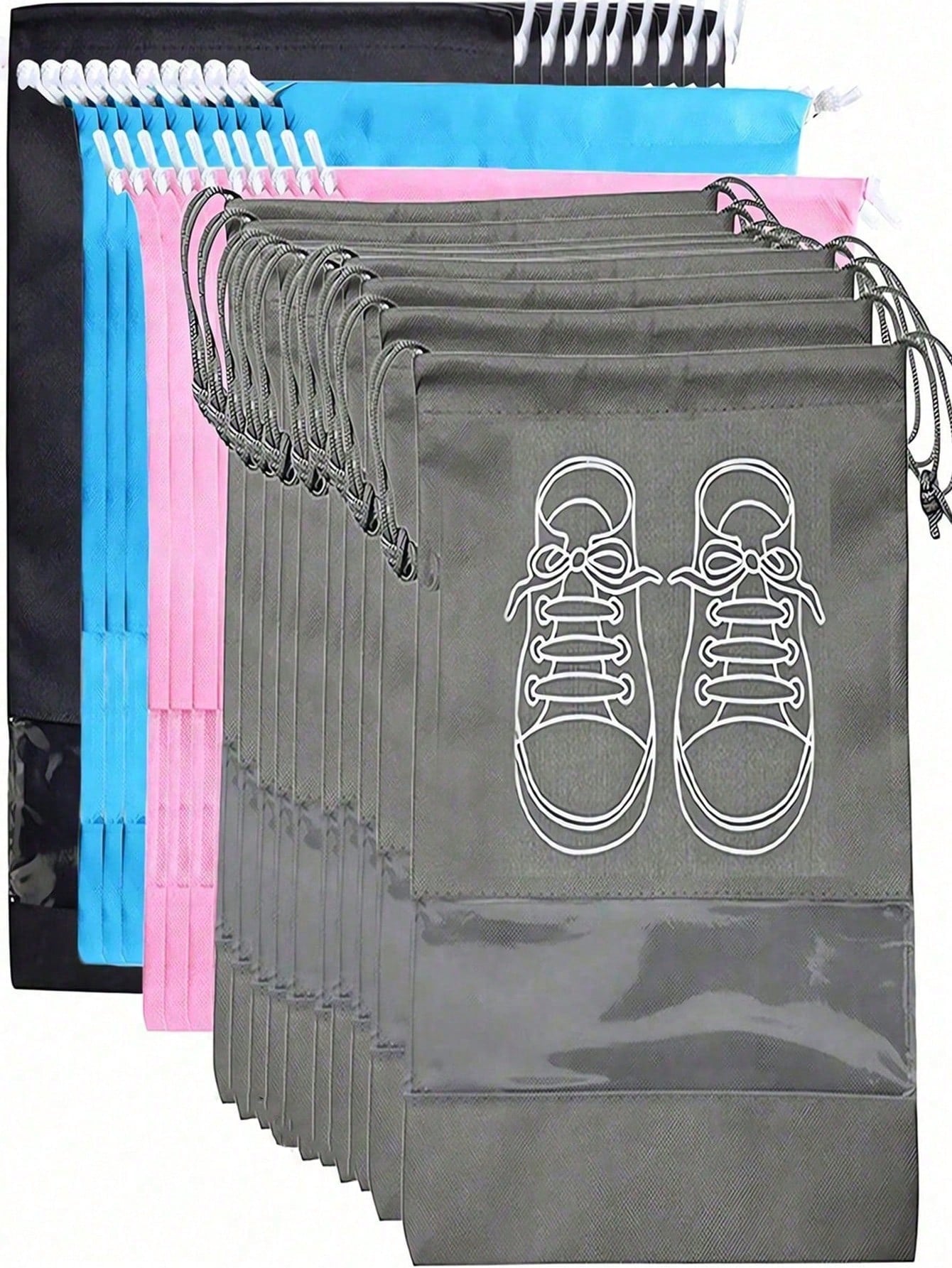 Men Shoes Essentials - Black Travel Essential 5/10pcs Shoes Storage