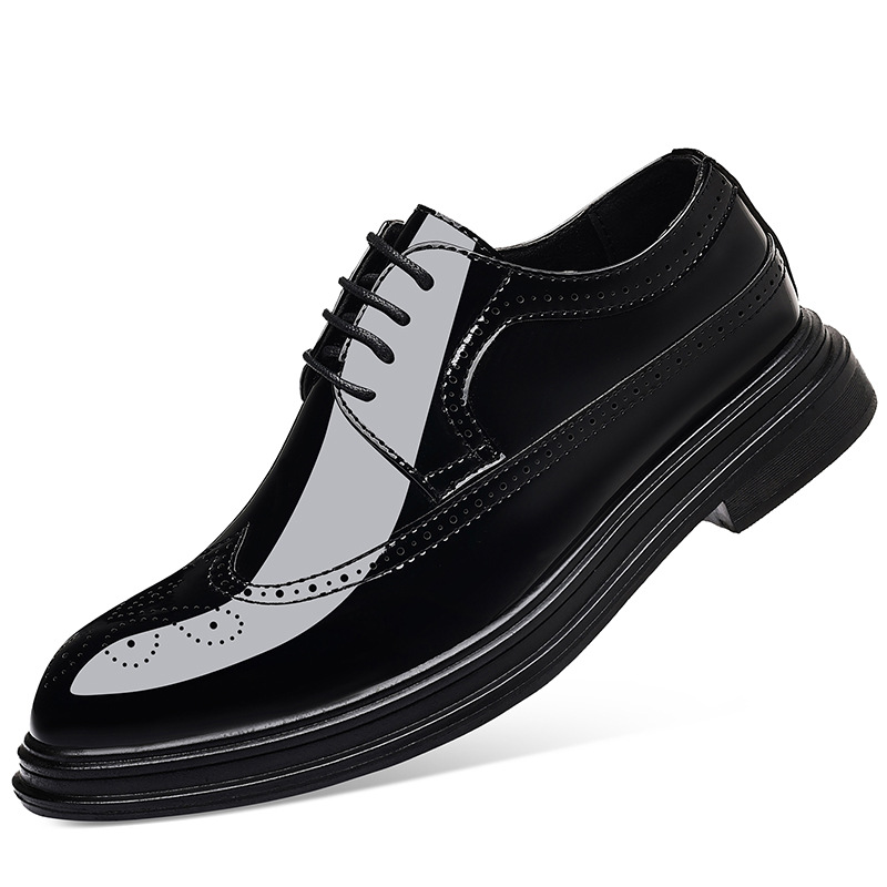 Men's Patent Leather Brogue Dr - Men Shoes Oxford 评论和价格