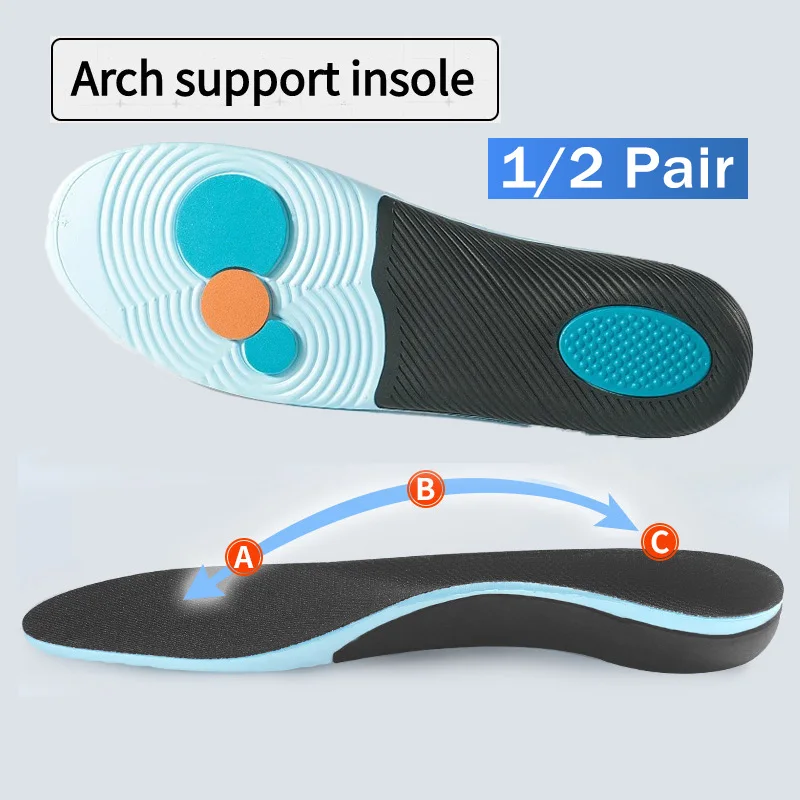 Orthopedic Flat Foot Insoles w - Men'S Shoes Plantar Fasciitis 评论和价格