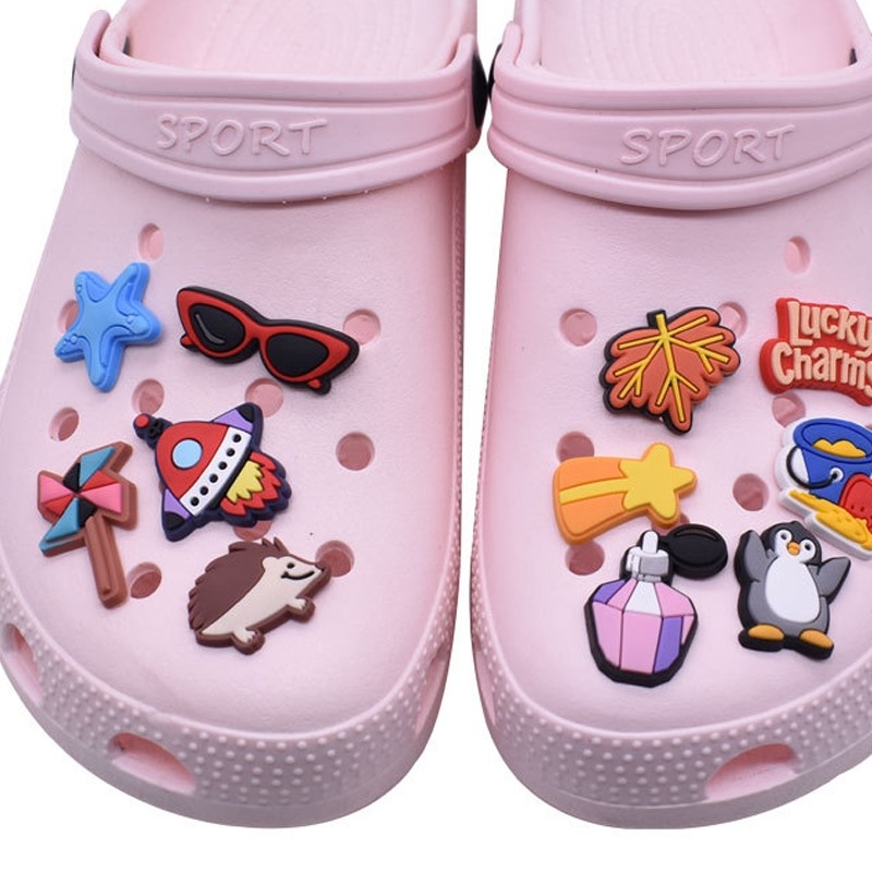 1pcs Pins for Crocs Charms Sho - Men Shoes Jeans 评论和价格
