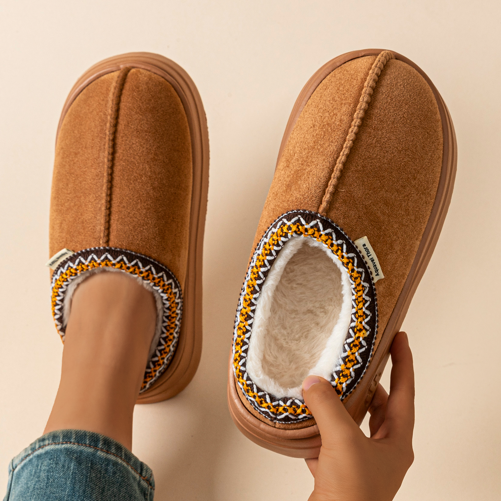 Winter Anti-slip Women's Soft  - Men'S Shoes To Women'S Size 评论和价格