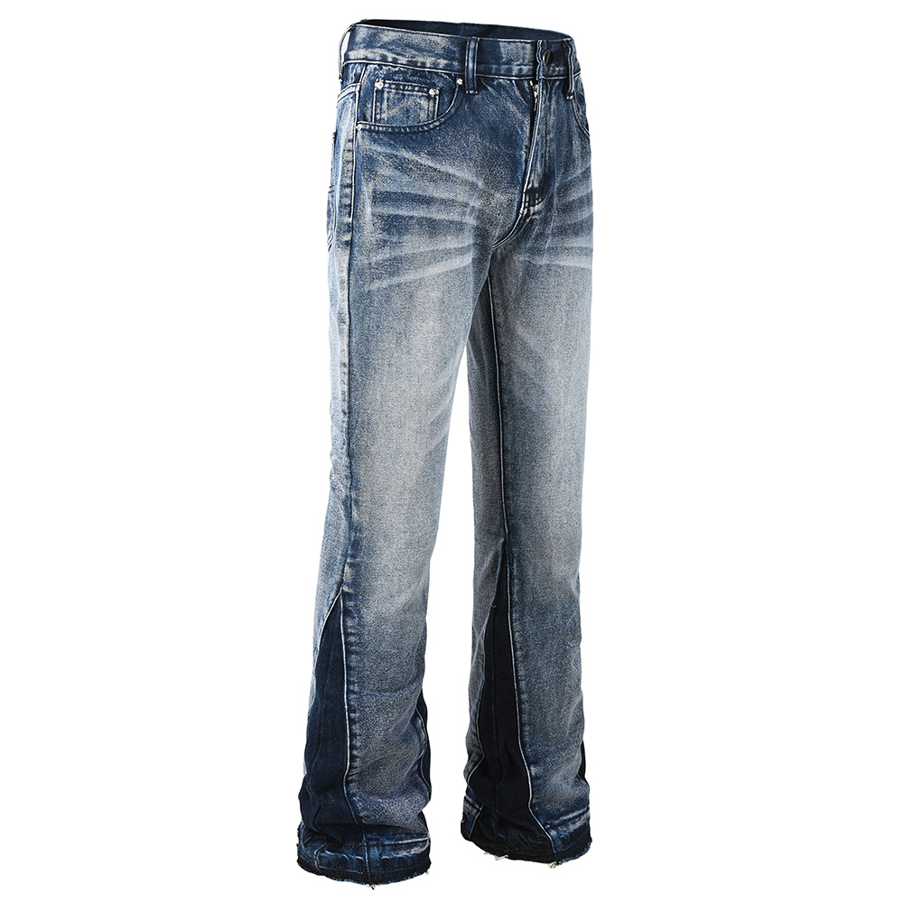 Men's Spliced Boot Cut Denim J - Men Shoes Jeans 评论和价格