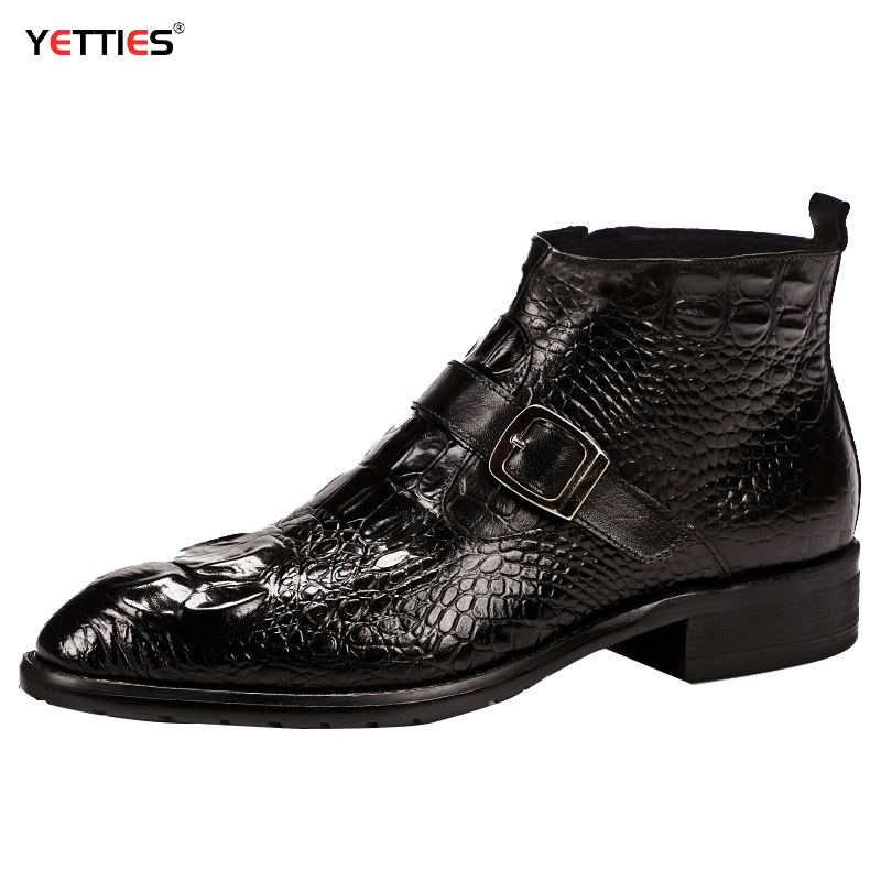 Mens Genuine Leather Crocodile - Men'S Shoes Zipper 评论和价格