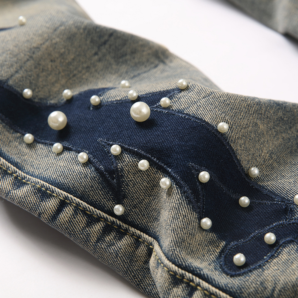 Men's Pearl Boot Cut Denim Jea - Men Shoes Jeans 评论和价格