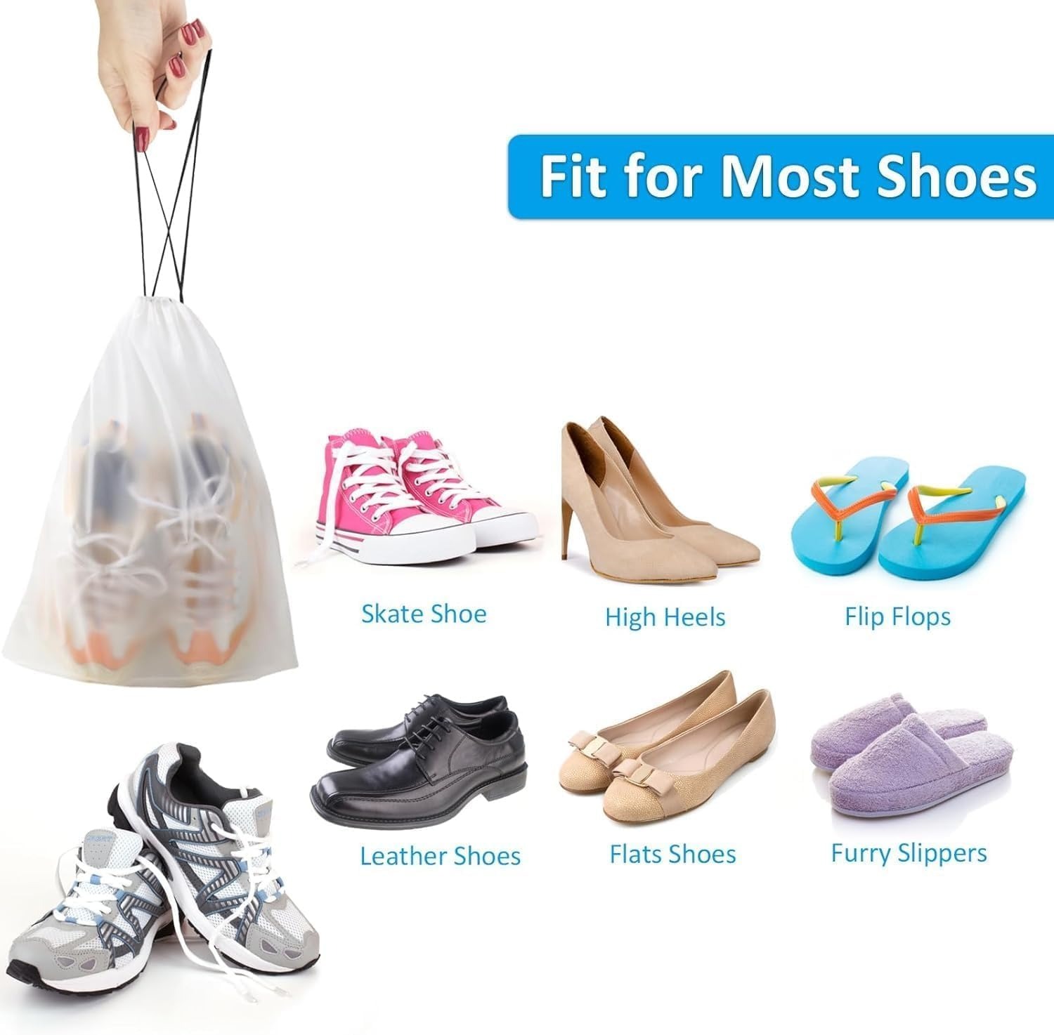 10 Pcs Waterproof Travel Draws - Men Shoes Essentials 评论和价格