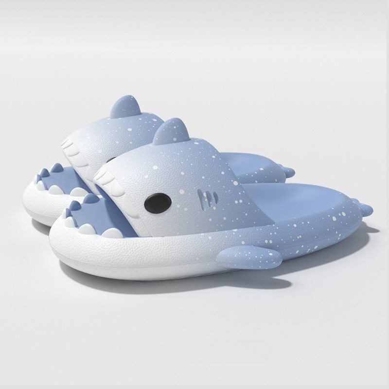 Cute Cartoon Shark Slippers Fo - Men'S Shoes To Women'S Size 评论和价格