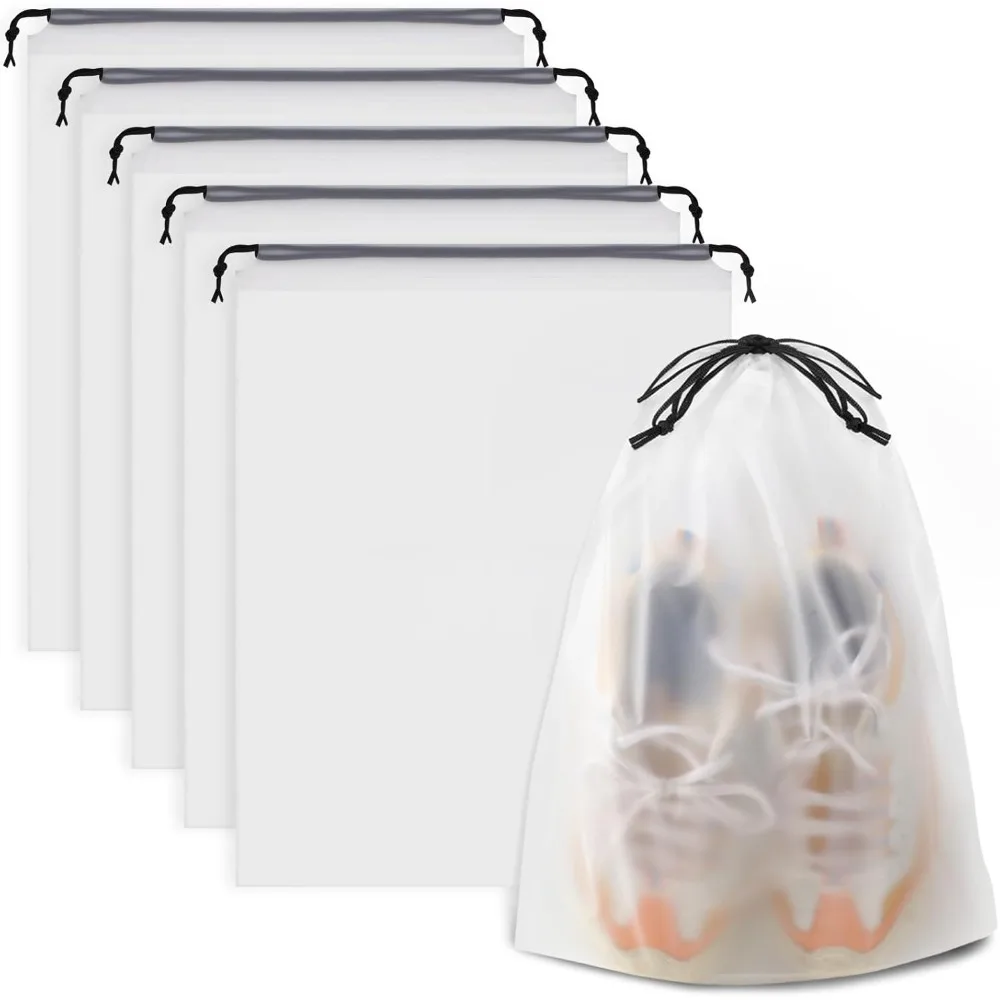 5Pcs Clear Travel Drawstring S - Men Shoes Essentials 评论和价格