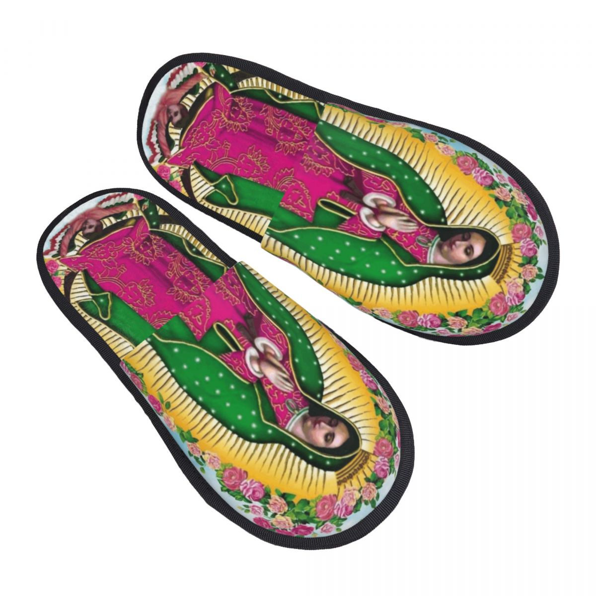 Our Lady Of Guadalupe Mexican  - Men'S Shoes With Memory Foam 评论和价格
