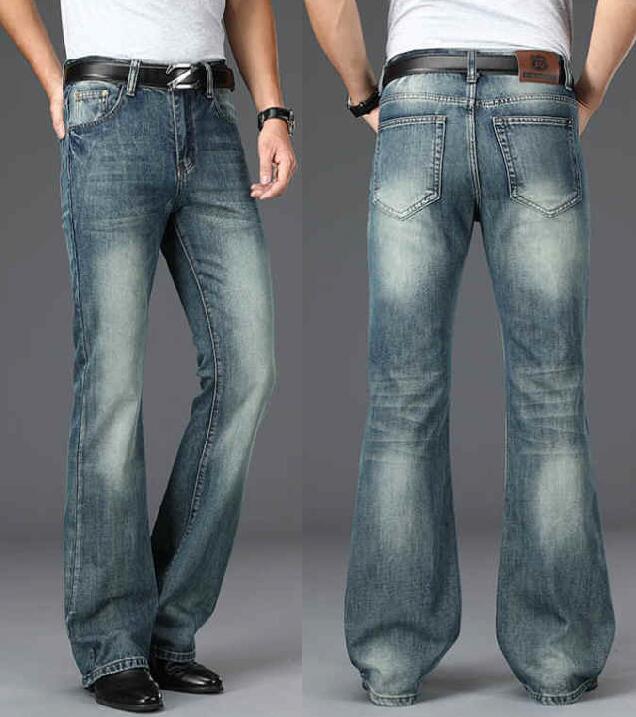 Men's Flared Jeans Loose Men B - Men Shoes Jeans 评论和价格