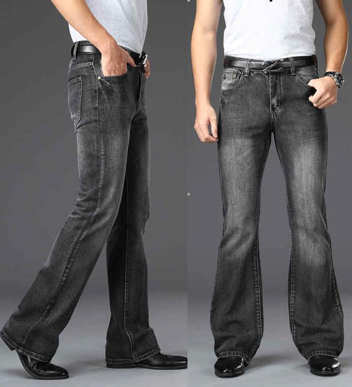 Men's Flared Jeans Loose Men B - Men Shoes Jeans 评论和价格