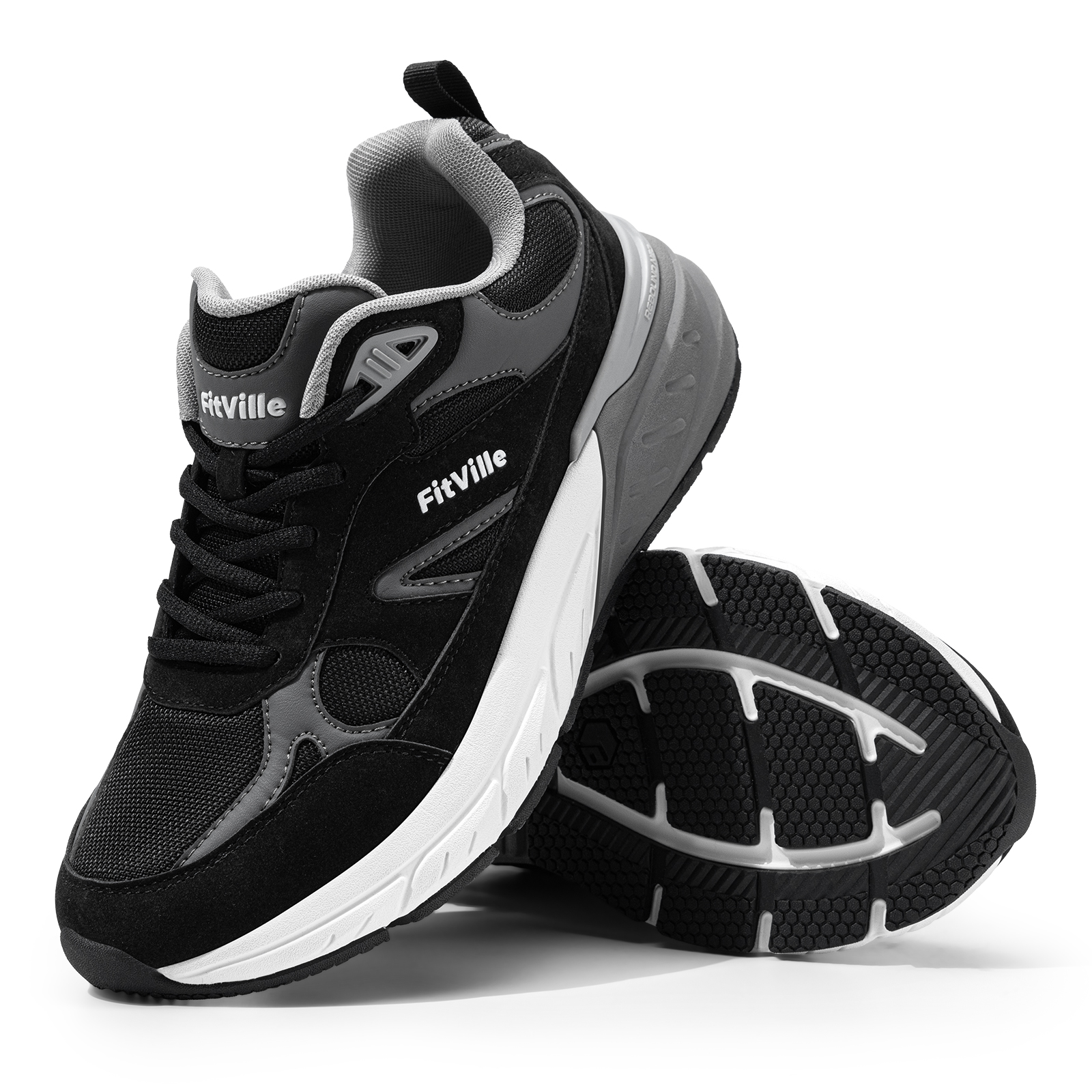 Fitville Walking Shoes Wide Me - Men'S Shoes Plantar Fasciitis 评论和价格