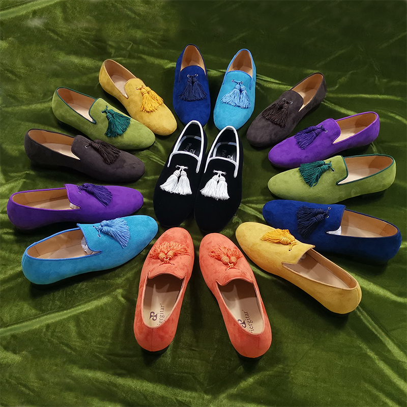 Piergitar Colorful Suede Belgi - Men'S Shoes Dressy Casual 评论和价格