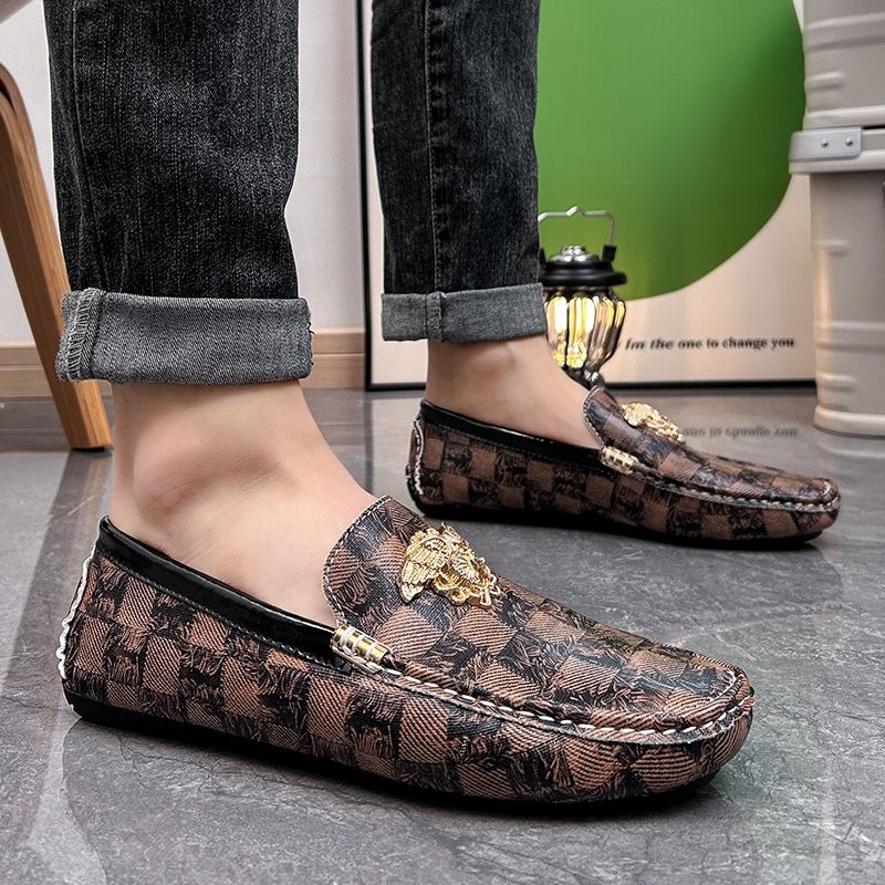 size 38-48 luxury checkered sl - Men'S Shoes Drivers 评论和价格