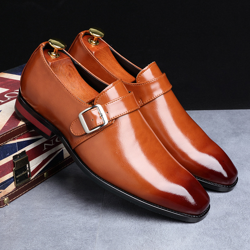 Luxury Men Shoes Patnet Leathe - Men'S Shoes Yellow And Black 评论和价格