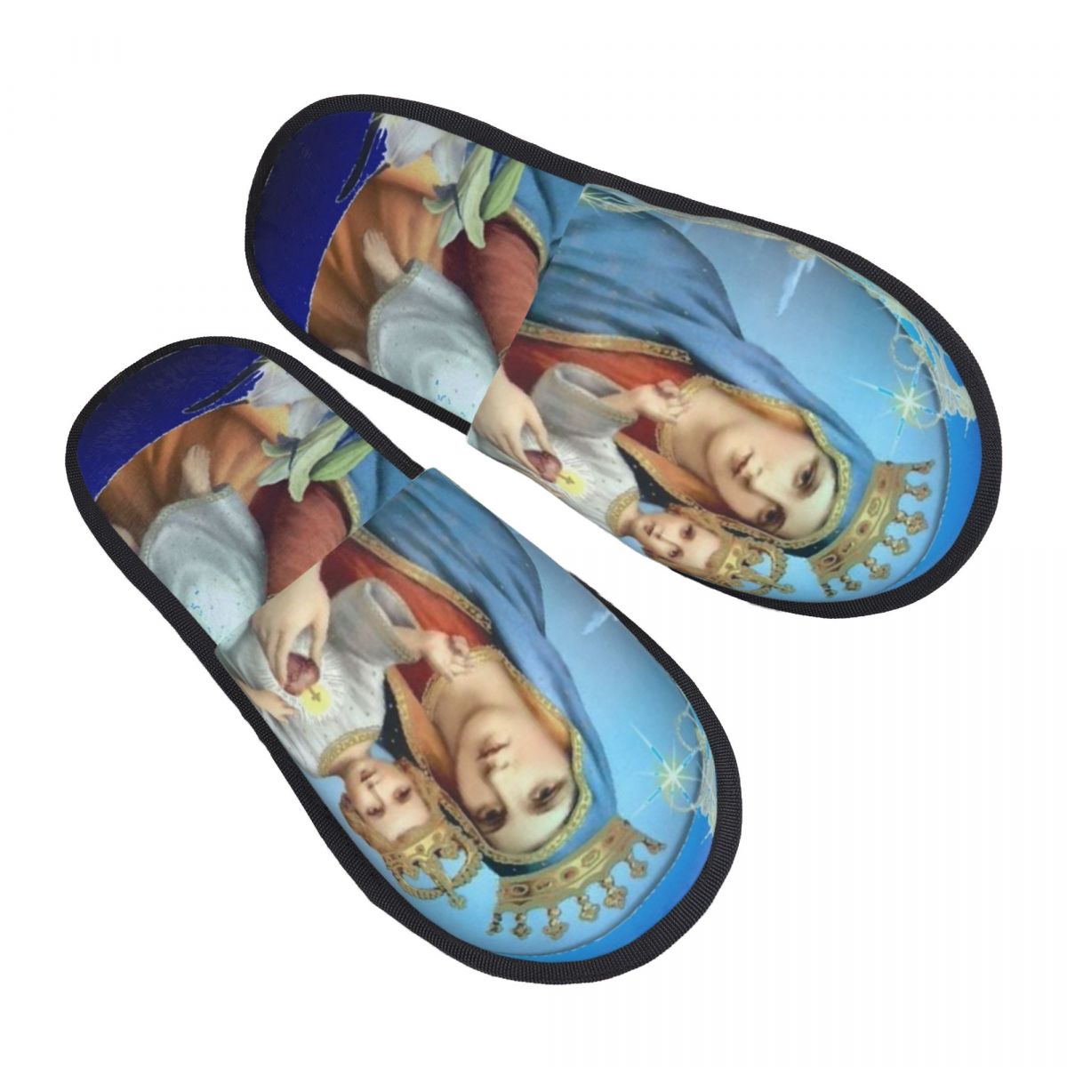 Virgin Mary Comfy Scuff With M - Men'S Shoes With Memory Foam 评论和价格
