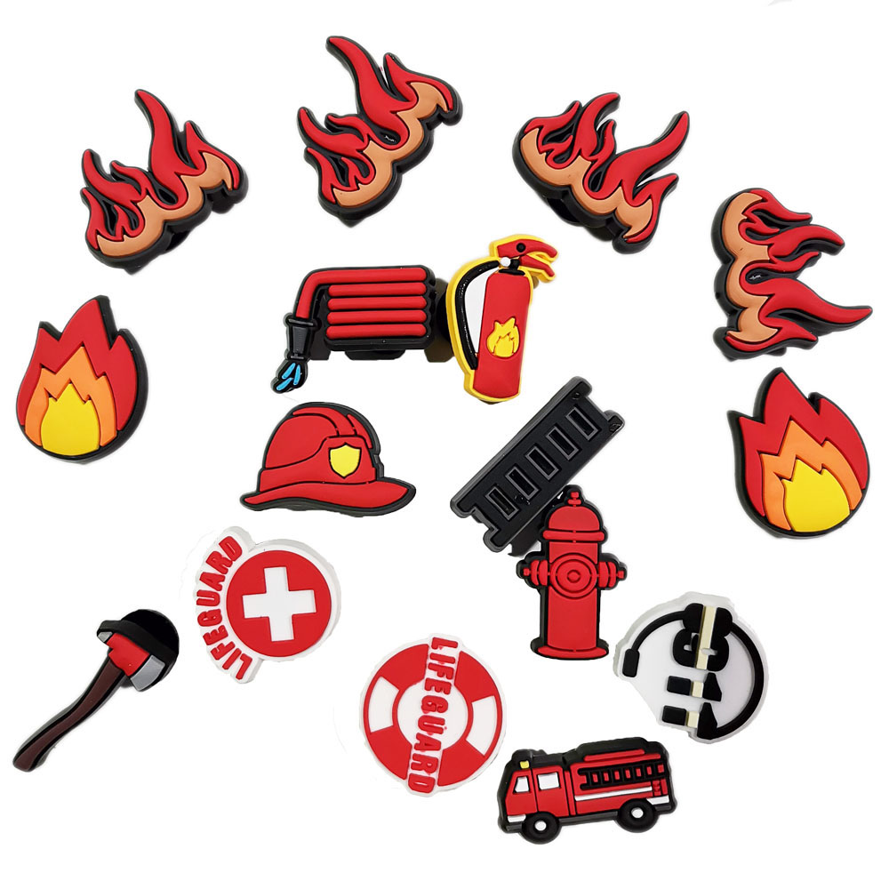 Fireman Shoe Charms for Crocs  - Men Shoes Jeans 评论和价格