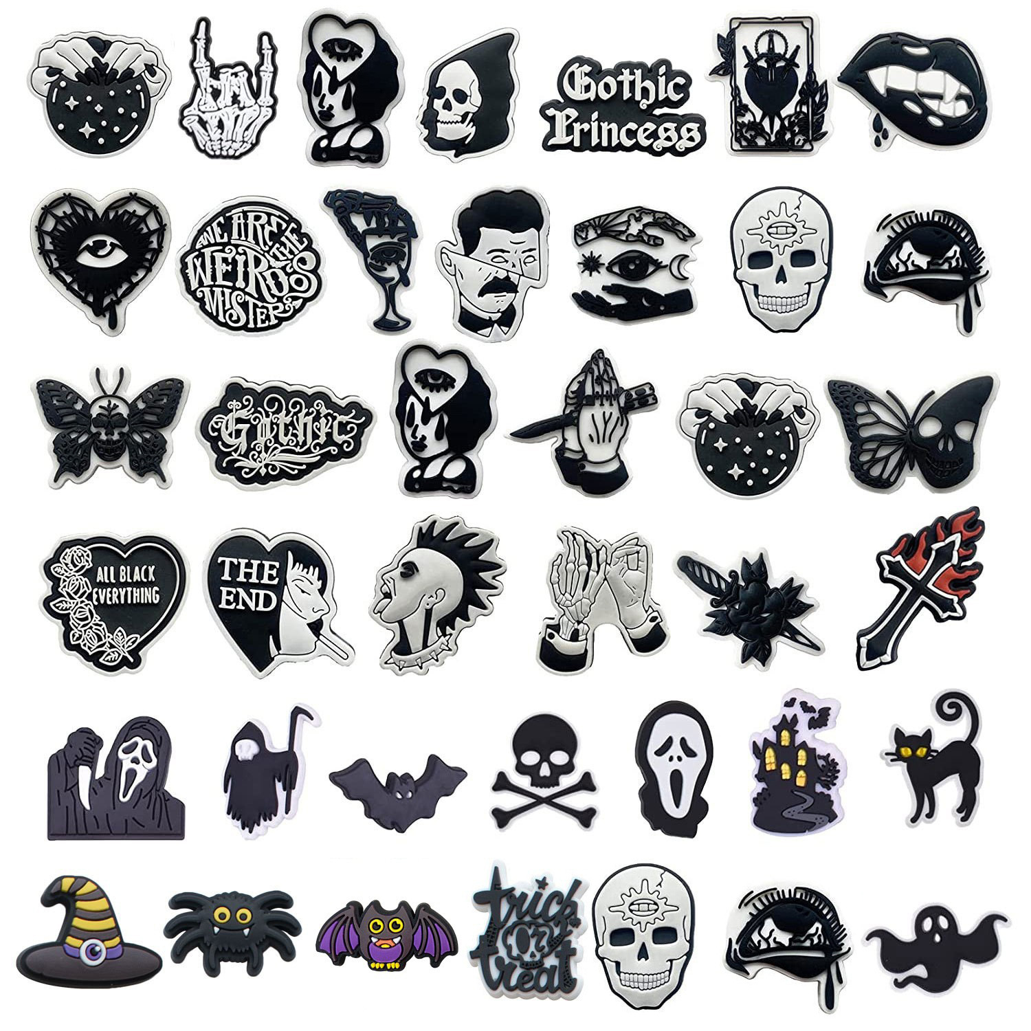 Horror Halloween Shoe Charms f - Men Shoes Jeans 评论和价格
