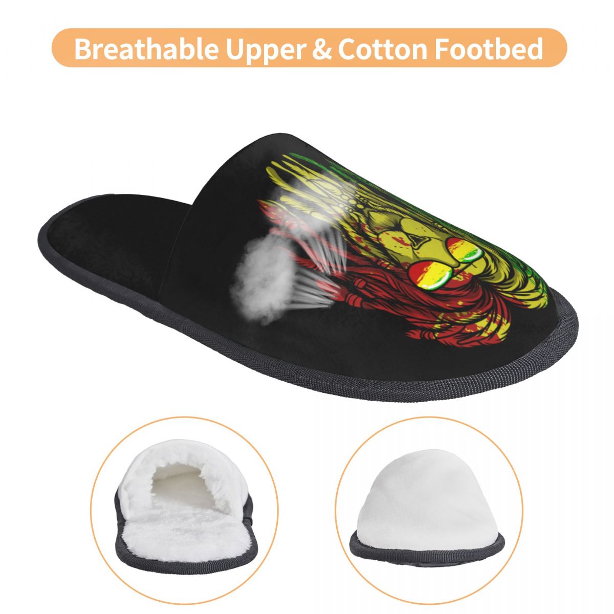 Custom Reggae Music Lion Jamai - Men'S Shoes With Memory Foam 评论和价格