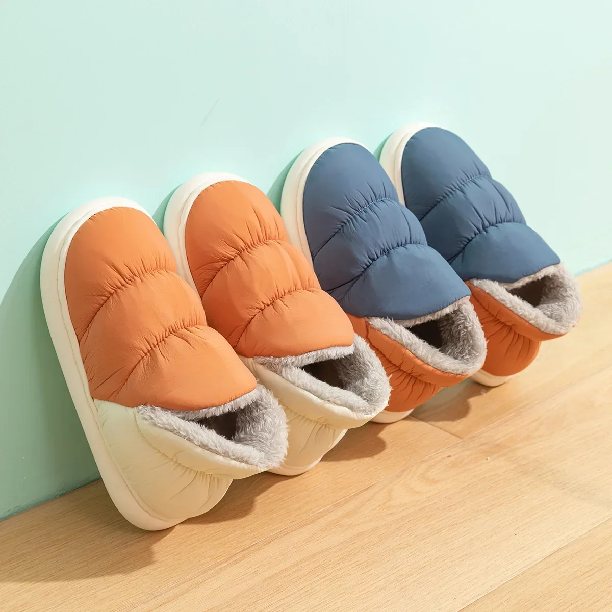Women Men Slippers Winter Down - Men Shoes For Winter 评论和价格