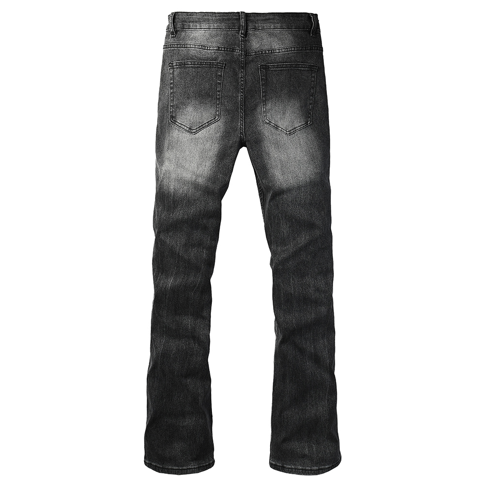 Men's Boot Cut Denim Jeans Gra - Men Shoes Jeans 评论和价格
