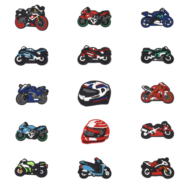 Motorcycles Shoe Charms for Cr - Men Shoes Jeans 评论和价格