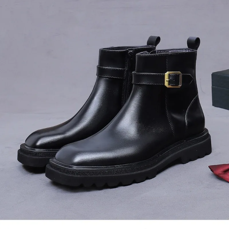 Retro Mens Ankle Oxford Boots  - Men Shoes Oxford 评论和价格