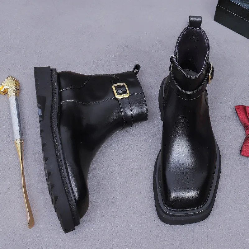 Retro Mens Ankle Oxford Boots  - Men Shoes Oxford 评论和价格