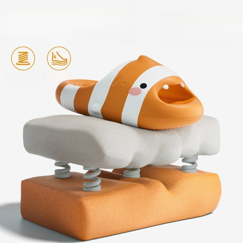 Cute Fish Cartoon Slides Women - Men'S Shoes To Women'S Size 评论和价格