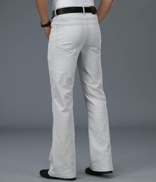 Men's Beige Loose Jeans Fashio - Men Shoes Jeans 评论和价格