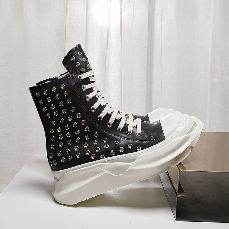 Vintage Men Shoes High-TOP Pla - Men'S Shoes Zipper 评论和价格