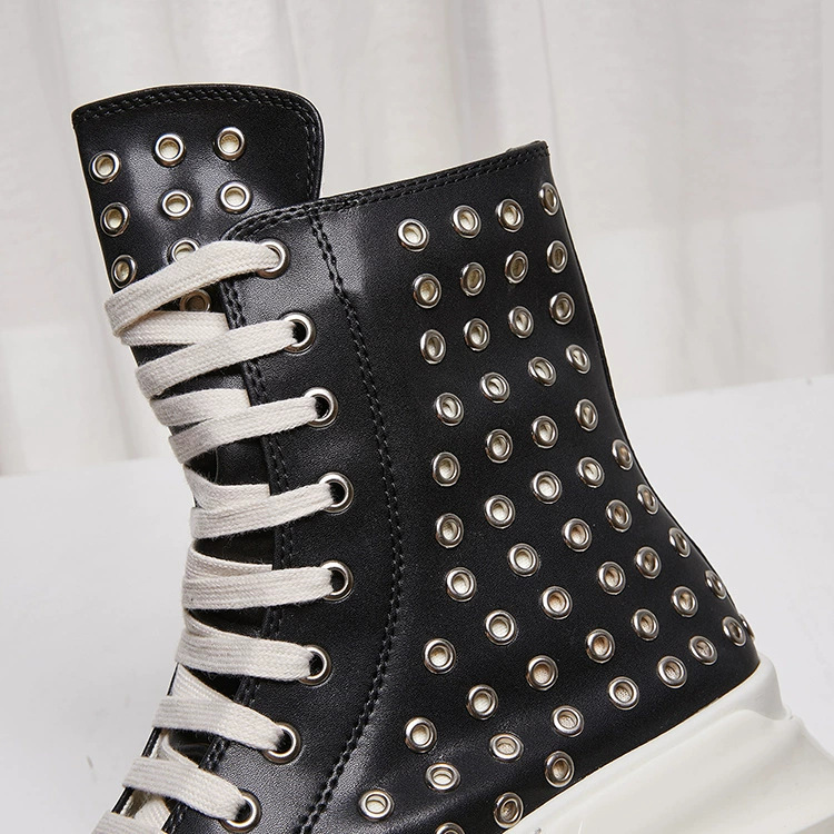 Vintage Men Shoes High-TOP Pla - Men'S Shoes Zipper 评论和价格