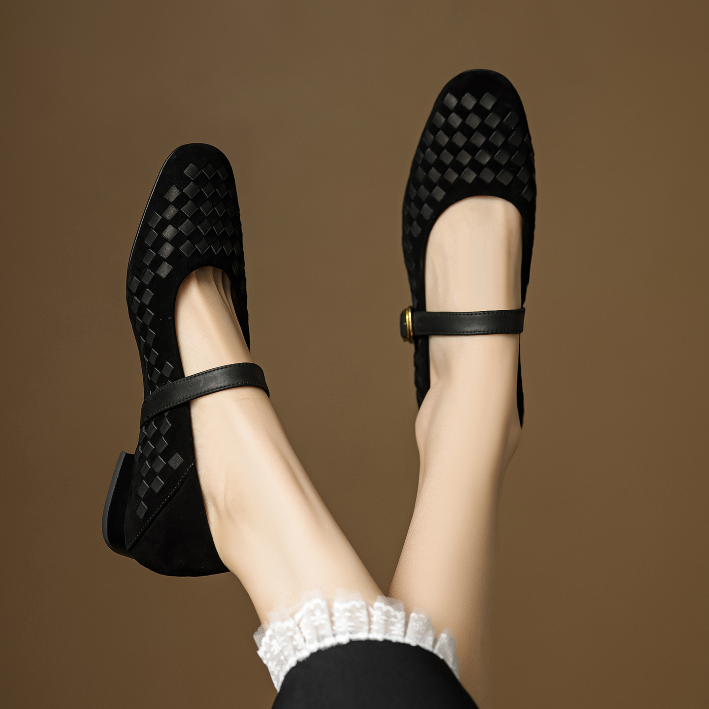 Handmade Genuine Woven Texture - Men Shoes On 评论和价格