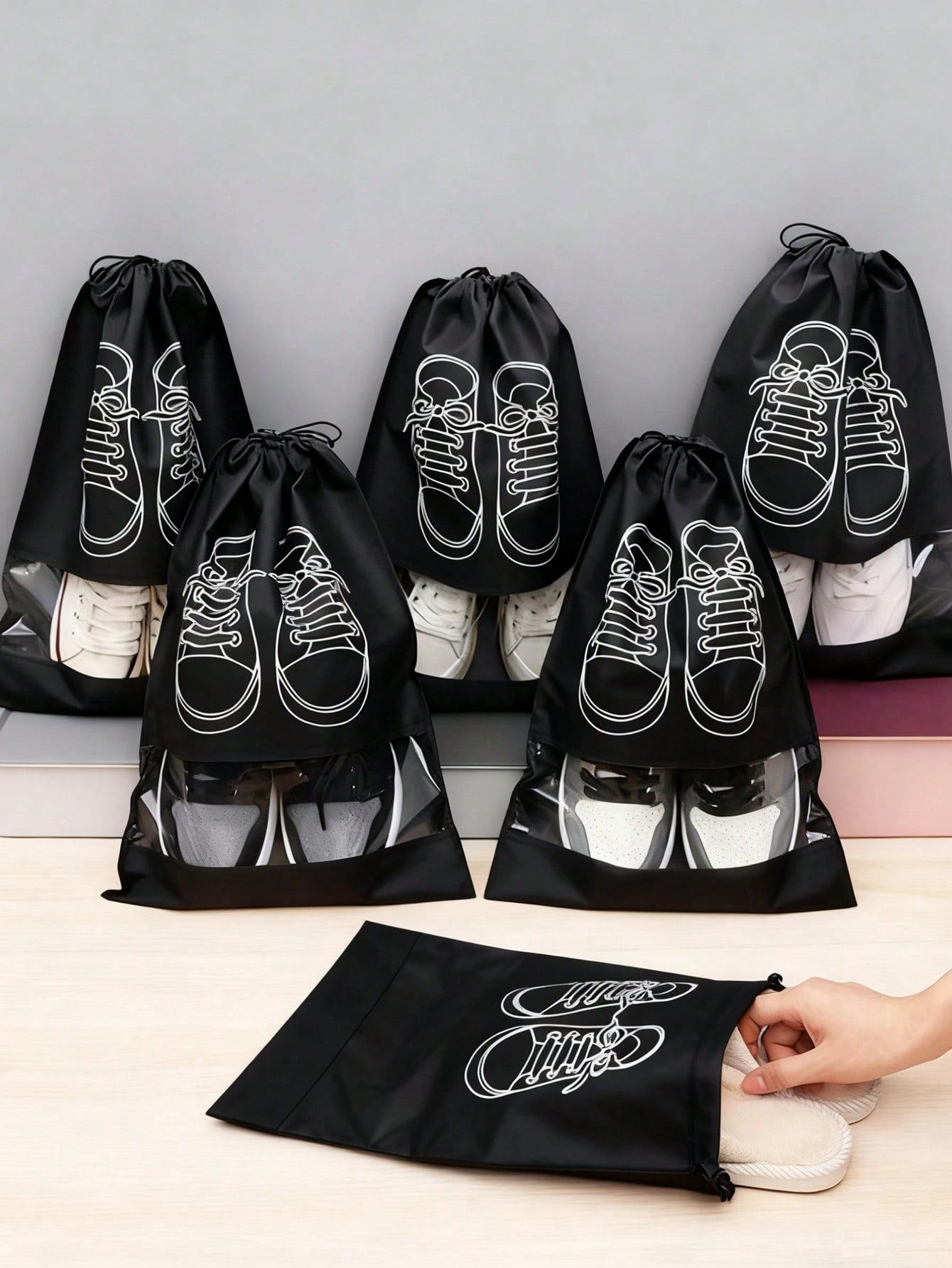Black Travel Essential 5/10pcs - Men Shoes Essentials 评论和价格