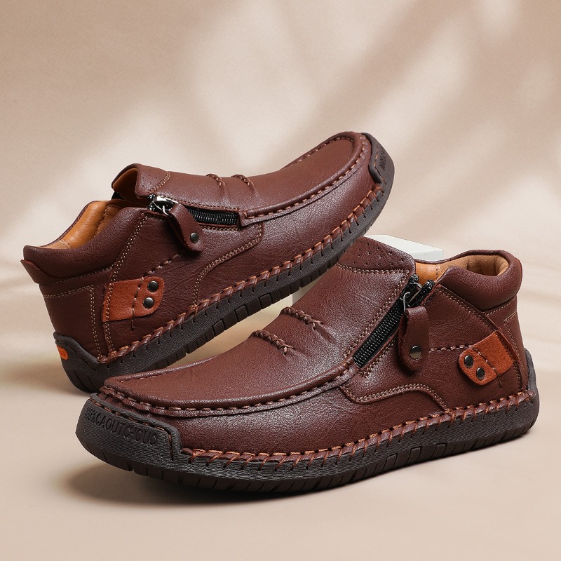 Plus Size 38-50 Handmade Men L - Men'S Shoes Zipper 评论和价格