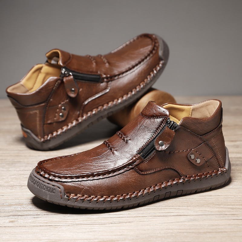 Plus Size 38-50 Handmade Men L - Men'S Shoes Zipper 评论和价格