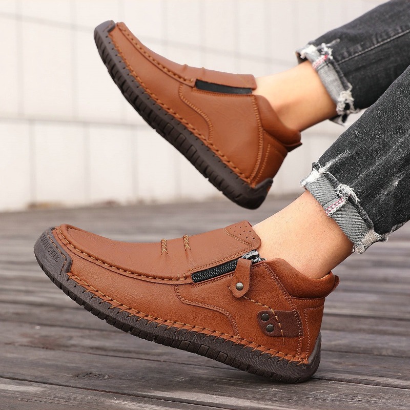Plus Size 38-50 Handmade Men L - Men'S Shoes Zipper 评论和价格