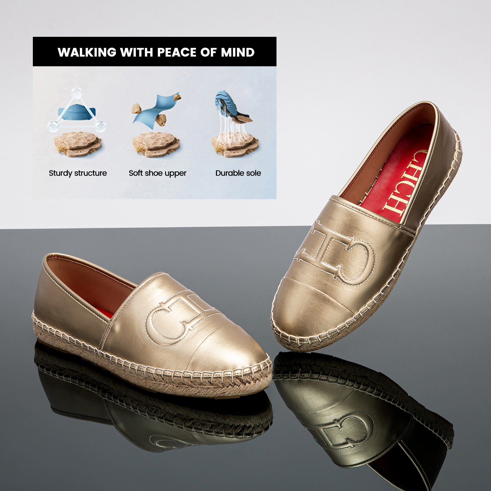CHCH Loafers Beach Shoes PU Lo - Men Shoes Gucci 评论和价格