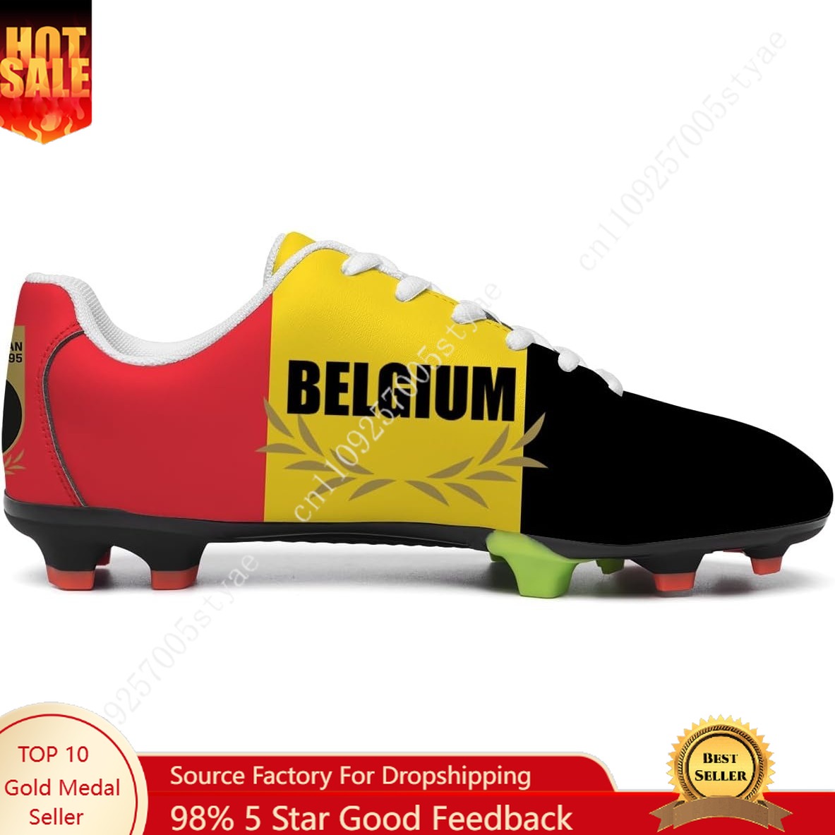 Belgium Flag Soccer Shoes Men  - Men Shoes Oxford 评论和价格