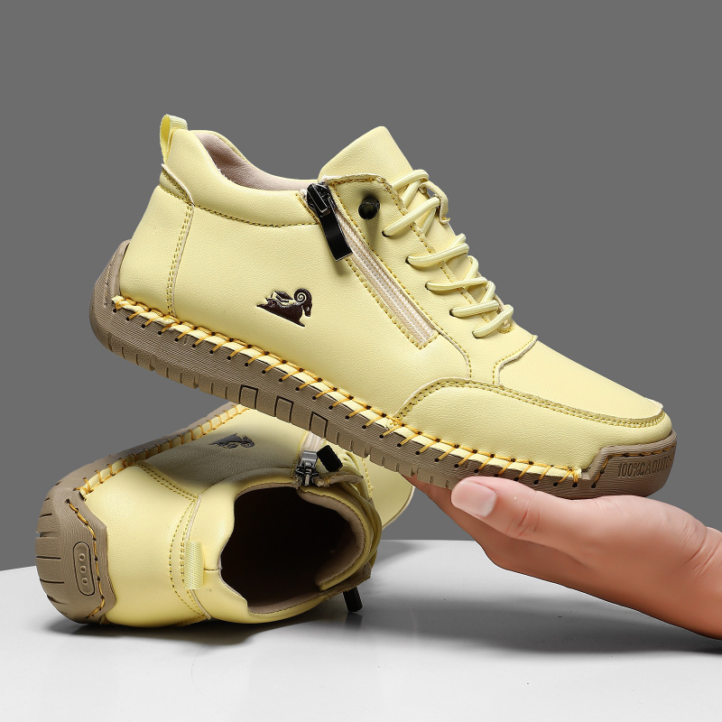 Women's Sneakers Handmade Leat - Men Shoes Type 评论和价格