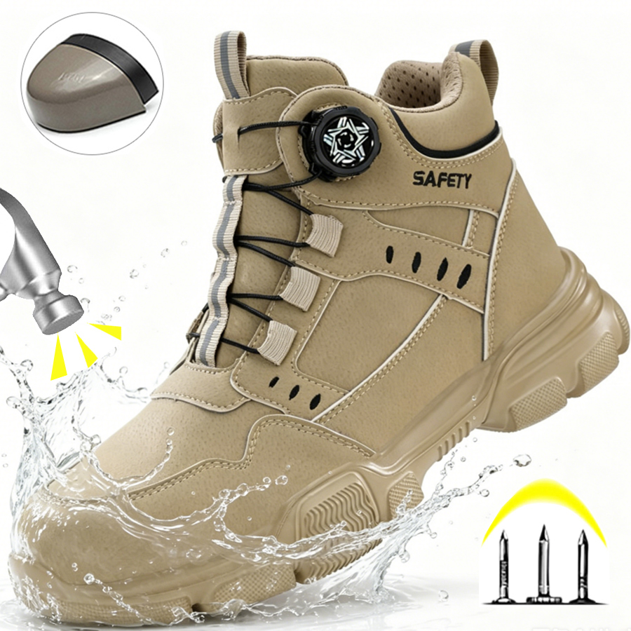 Water Repellent Leather Safety - Work Boot Steel Toe 评论和价格
