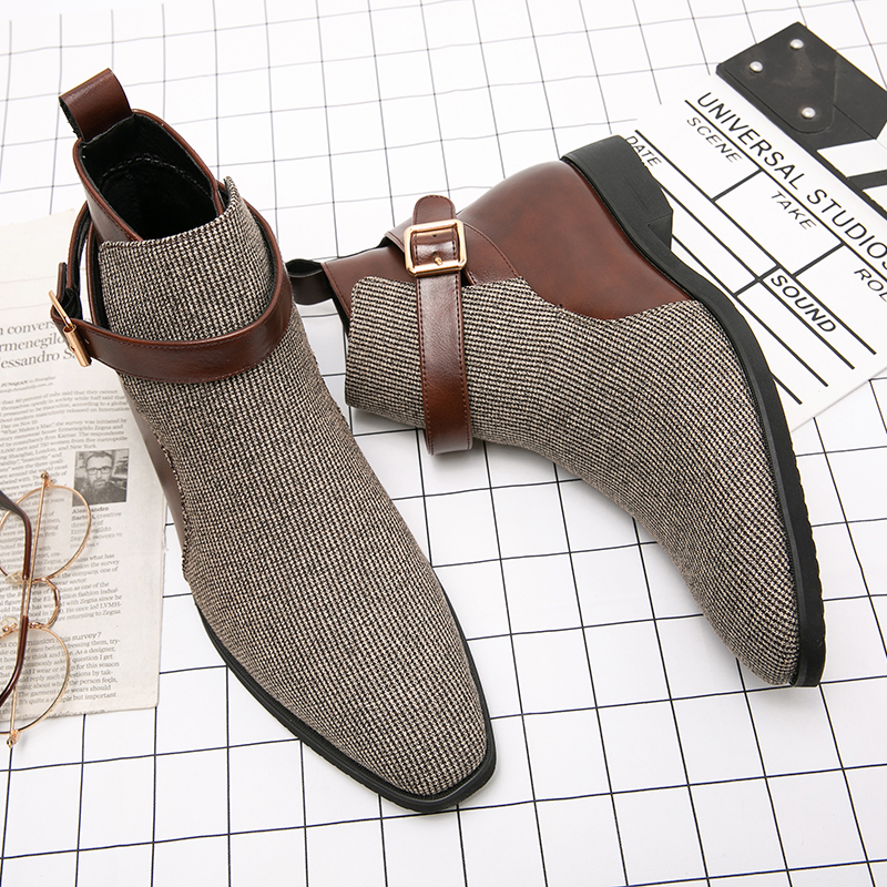 Classic Ankle Boots Men High Q - Men Shoes Oxford 评论和价格