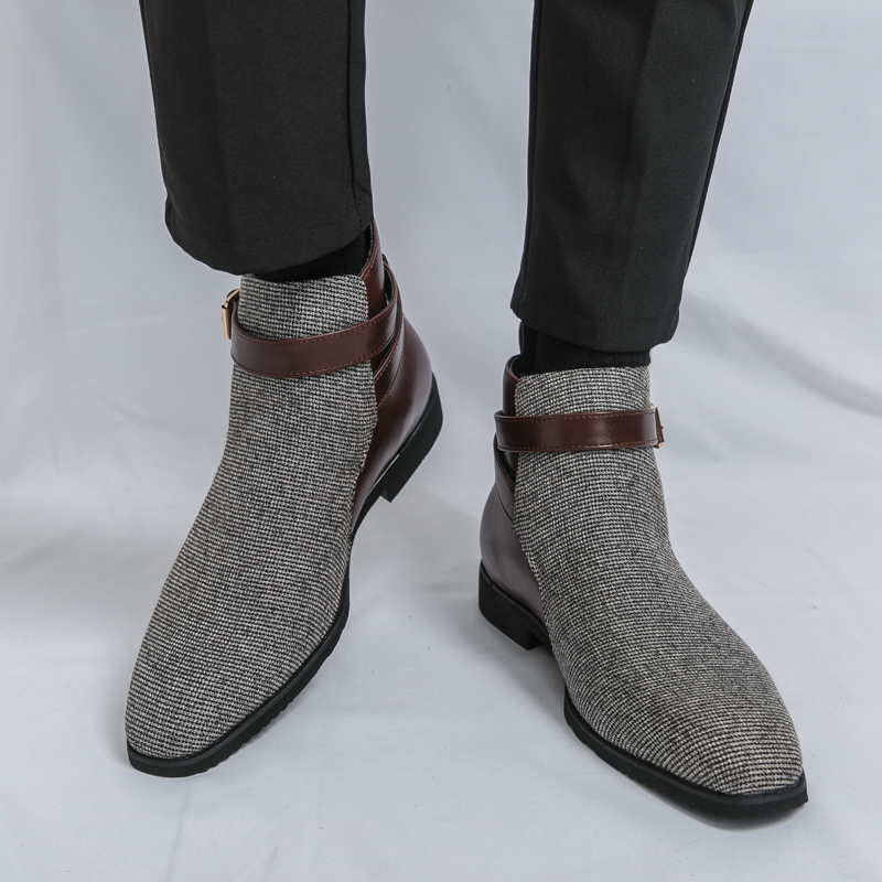 Classic Ankle Boots Men High Q - Men Shoes Oxford 评论和价格